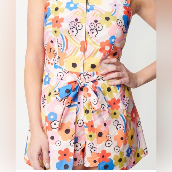 Smak Parlour rainbow floral jumpsuit / play suit - Picture 2 of 3